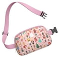 thumbnail image 3 of Pink Christmas Nutcracker Pattern Cute Fanny Packs for Women,Travel Waterproof Crossbody Fanny Bags Waist Purse for Women Anti Theft Adjustable Strap for Running Travel Cycling, 3 of 6