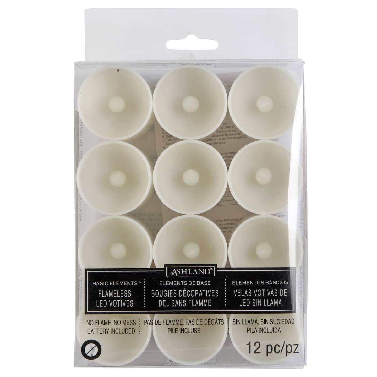 MICHAELS Bulk 12 Pack Basic Elements™ Flameless LED Votives by Ashland®