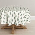 thumbnail image 1 of Christmas Tablecloth 60×60 Inch Round, Trees Green Boho Washable Table Cover for Party Picnic Dinner Decor, 1 of 6