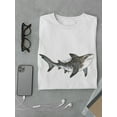 thumbnail image 3 of Shark Watercolor Sea Life Animal T-Shirt Men -Image by Shutterstock, Male XX-Large, 3 of 4