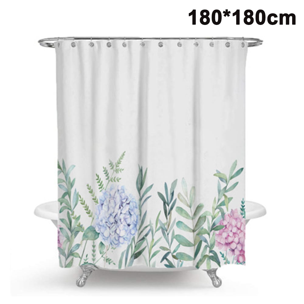 Details about   100% POLYESTER FABRIC MODERN DESIGNER WASHABLE SHOWER CURTAIN 12 HOOKS 180*180 