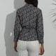 thumbnail image 4 of Camisa de manga larga con cinturón de cuello alto estampado ajustado para mujer Tops/camisas de cuello alto de manga larga Pompotops  FGAJ22155, 4 of 7