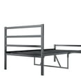 thumbnail image 6 of GZXS Twin Size Metal Platform Bed Frame with Heavy-Duty Steel Slats, 660lbs Weight Capacity, No Box Spring Needed, Noise-Free Design, Black, 6 of 7
