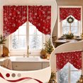 thumbnail image 6 of Christmas Themed Window Curtain 2 Piece, Irregular Polyester Drapes for Living Room Bedroom, Festive Holiday Window Decoration for Party Scene Layout, 6 of 6