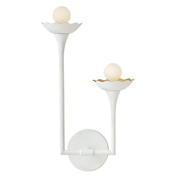 Lark 84242 Darla 2 Light 17" Tall Wall Sconce - Textured Plaster