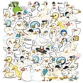 35pcs Quirky Stationery Stickers Duck DIY Stickers Cartoon Teacher ...