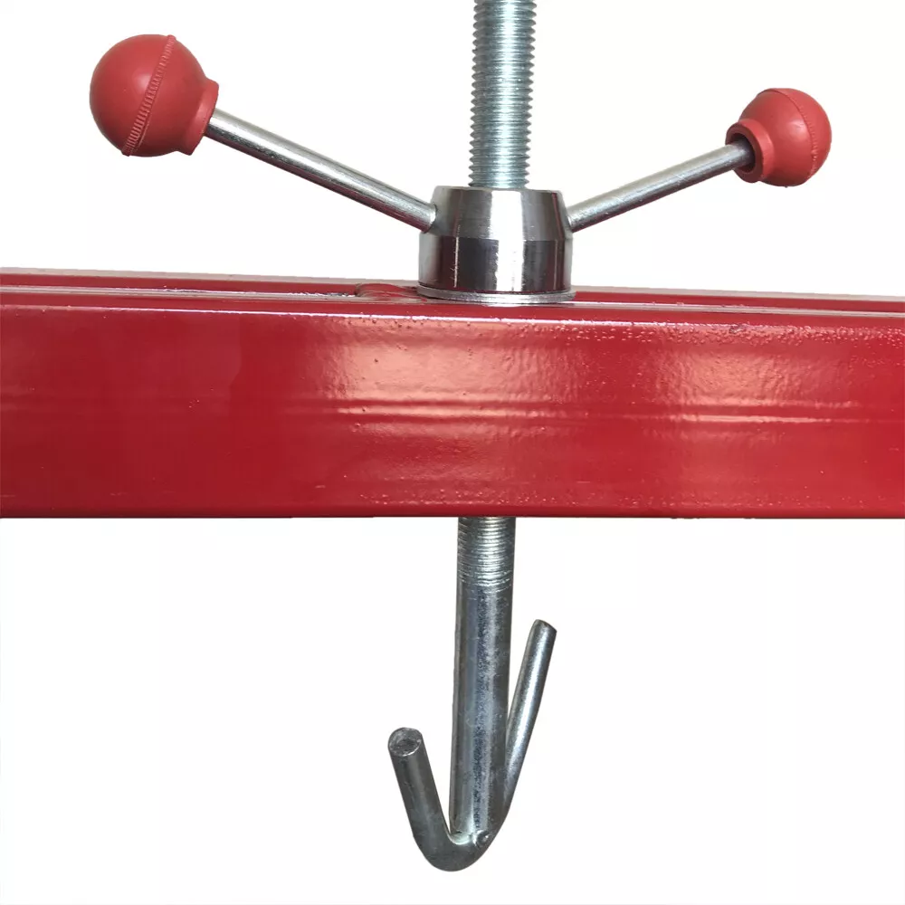 Engine Support Bar Engine Load Leveler 1100Lbs Transmission w/Dual Hook Red