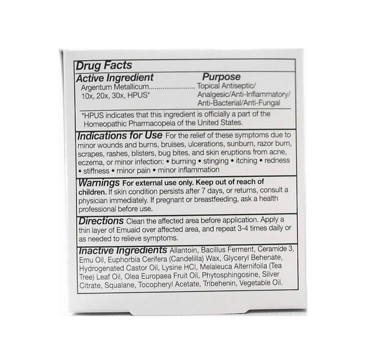 Israbi Emuaid Cream Ingredients