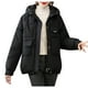 thumbnail image 2 of Pntutb Mujeres Cremalleras Con Capucha Corta Suelta Manga Larga Bombardero Cálido Blusa Abrigo Chaquetas Liquidación Pntutb Pntutb-1621, 2 of 6