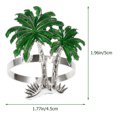 thumbnail image 2 of 4pcs Banquet Napkin Rings Delicate Napkin Buckles Hawaiian Party Napkin Buckles, 2 of 7