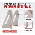 thumbnail image 2 of Aluminum Mounting Brackets for Flatbed and Stepdeck Trailer Toolbox - 18" x 24" Weld-on, Weather Resistant Underbody Truck Tool Box Mounting Kit - 1 Pair, 2 of 17