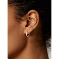thumbnail image 3 of ChicSilver 14K Gold Plated Hoop Earrings for Women, 14/16/18/20MM Classic Gold Plated Hoops, Lightweight Round Earrings, Everyday Fashion Jewelry, 3 of 9