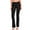 Black, variant on Zenana Womens & Plus Stretch Cotton Foldover Waist Bootcut Workout Yoga Pants