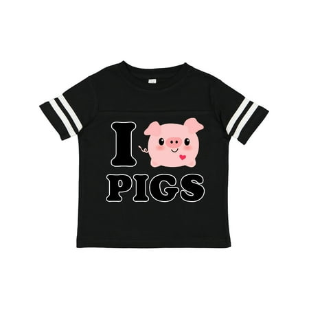 

Inktastic I Love Pigs Boys or Girls Toddler T-Shirt