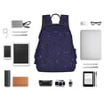 thumbnail image 6 of Balery Glittering Purple Starfield Lightweight Backpack for Men and Women - Durable and Water-Resistant, Ideal for School, Work, Travel, and Everyday Use, 6 of 9