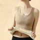 thumbnail image 3 of Sonducket Ropa interior térmica de invierno para mujer, Top de alta elasticidad para mantener el calor, chaleco básico adelgazante informal, accesorio de Camisetas sin mangas Caqui XL Sonducket  AP013374-18, 3 of 6