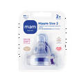 thumbnail image 2 of MAM Size 2 Medium Flow Bottle Nipple, 2+ Months, 2 Pack, 2 of 5