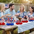 thumbnail image 3 of Tumao 8PCS Veterans Day Table Decorations, Honeycomb Centerpieces, Blue and Red Patriotic Decor, Thank You Happy Veterans Party Supplies Decorations, 3 of 7