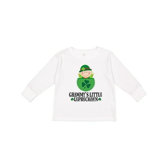 Inktastic Irish Grammy Little Leprechaun Boys or Girls Long Sleeve Toddler T-Shirt