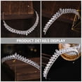 thumbnail image 2 of SHISUYAN Elegant Crystal Rhinestone Hair Band for Home Silver Alloy Durable Design Wide Application in, 2 of 8