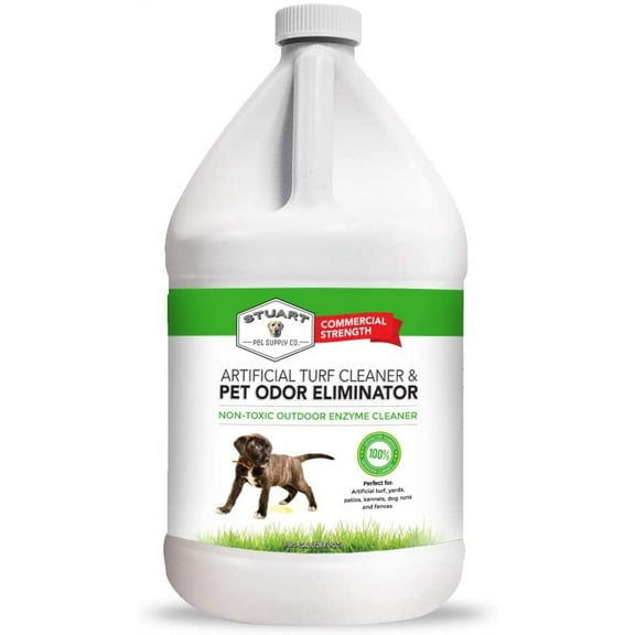 Stuart Pet Supply Artificial Turf Cleaner and Outdoor Pet Odor Eliminator Concentrate Is Ideal for Yards, Artificial Grass and Patios, Great Yard Odor Eliminator for Dogs Doggie Doo Dissolver Gallon