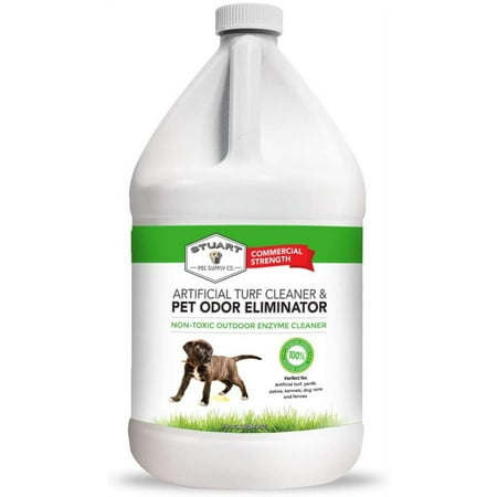 Stuart Pet Supply Artificial Turf Cleaner and Outdoor Pet Odor Eliminator Concentrate Is Ideal for Yards, Artificial Grass and Patios, Great Yard Odor Eliminator for Dogs Doggie Doo Dissolver Gallon