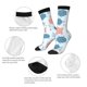 thumbnail image 4 of Balery Sea Turtle Calcetas Largas con Estampado para Hombre y Mujer – Suaves y Transpirables, Talla Única (US 5-11), 4 of 6