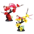 thumbnail image 4 of HEMOTON  2 Pcs Vivid Sushi Restaurant Flower Figurine Plate Flowers Decor Fake Embossed, 4 of 8