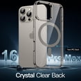 thumbnail image 3 of JETech Magnetic Case for iPhone 16 Pro Max 6.9-Inch Compatible with MagSafe, Shockproof Phone Bumper Cover, Anti-Scratch Clear Back (Natural Titanium), 3 of 6