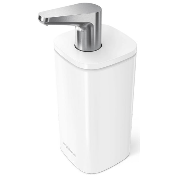 Dispensador de jabón líquido simplehuman Pulse Pump, 300 ml, blanco