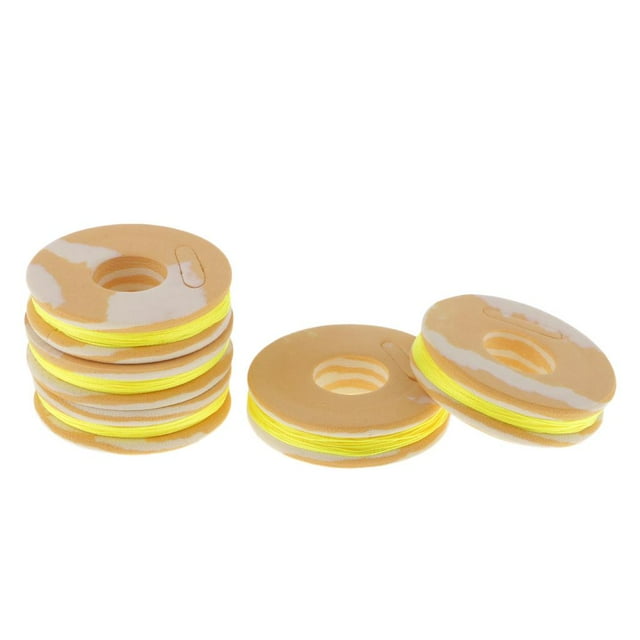 jinwen 5pcs Nylon ing Rod Guide Wrapping Line Wrapping Thread ing Yellow