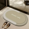 thumbnail image 7 of Matoen Bath Rugs for Bathroom - Anti-Slip Bath Mats Soft Thin Polyeste Mat Living Room Bedroom Mat Floor Water Absorbent (Khaki, 20x31.5 - Inches), 7 of 7