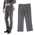 thumbnail image 1 of Pantalones De Vestir Elásticos Para Hombre, Pantalones De Vestir De Corte Recto, Ajuste Holgado Para Oficina, 1 of 7