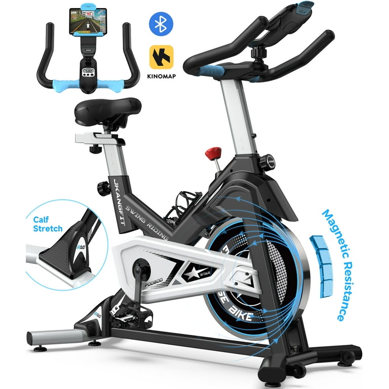 pooboo Exercise Bike, Indoor Cycling Bike with Silent Belt Drive