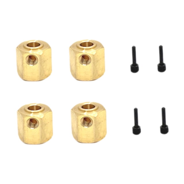Combinador de hexágonos para ruedas de coche RC, mantenimiento, reparación, accesorios de montaje, repuestos metálicos, adaptador hexagonal, reemplazo 4x4 sin eje de salida
