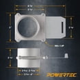 thumbnail image 2 of Sello antifugas de aire Blast Gate POWERTEC 70326 de 10 cm, 2 of 8