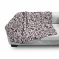 thumbnail image 3 of Geometric Soft Flannel Fleece Throw Blanket, Big Small Squares Retro Pattern Geometric Design, Cozy Plush for Indoor and Outdoor Use, 50" x 70", Brown Purple Grey, by Ambesonne, 3 of 6