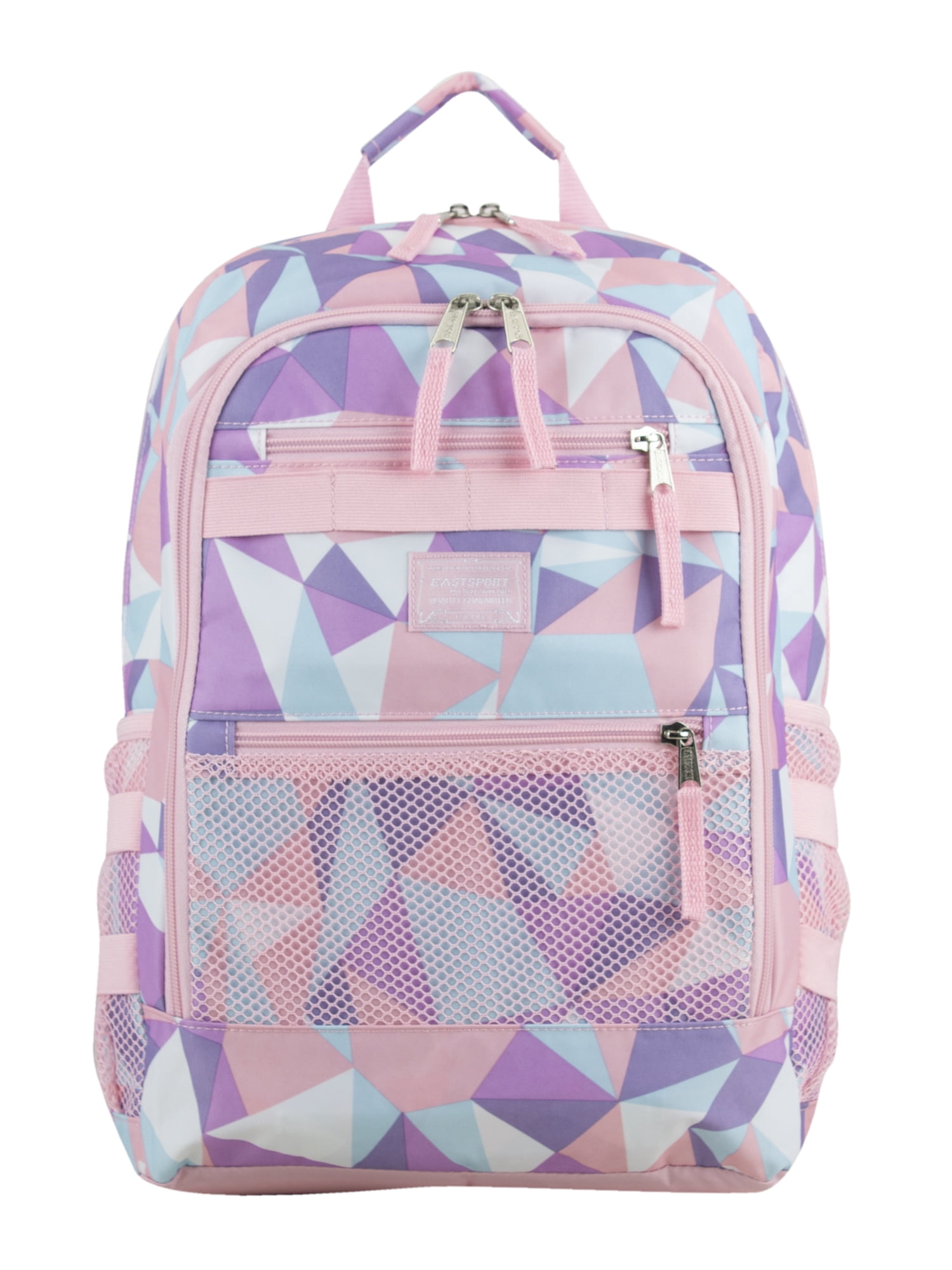 Eastsport Unisex 3-Piece Combo Backpack with Lunch Box and Pouch, Diamond Pattern