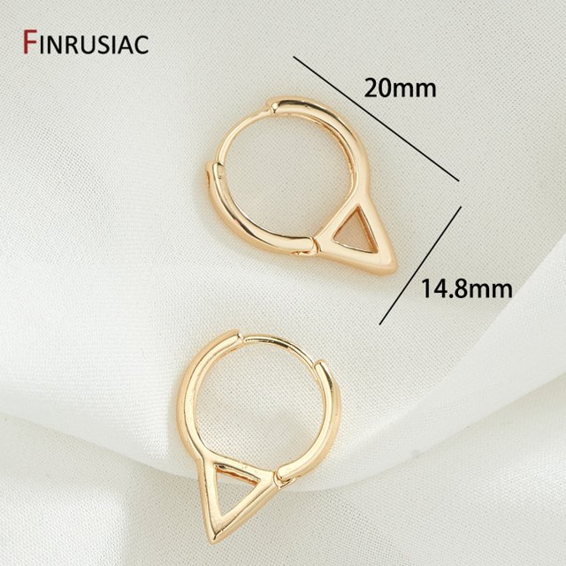 2022 nuevos pendientes de aro chapados en oro de círculo redondo Simple para mujer, pendientes de anillo de moda coreana, accesorios de joyería Tan Jianjun unisex