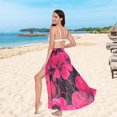 thumbnail image 5 of Women Sarong Wraps Elegant Tropical Floral-r2 Swimsuit Beach Pareo Bikini Coverups Skirt M, 5 of 7