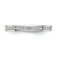 thumbnail image 4 of 14k White Gold Channel Set Diamond Eternity Wedding Band Anniversary Ring Size 8 - 1/2 Ct., 4 of 6