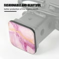 thumbnail image 3 of Hitch Cover Fits For 2-Inch Hitch,Elegant Lilac And Pink Watercolor Background With Golden Veinsrubber Trailer Hitch Cover Tube Plug Insert,Car Exterior Accessories, Receiver Tube Hitch Plug, 3 of 6
