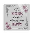 thumbnail image 1 of More Of What Makes Happy Mist Grey Scroll 24 x 24 Glass Wall Hanging Sign, 1 of 4