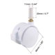 thumbnail image 2 of Ruedas de Caster de Muebles Giratorias de 1.85 Pulgadas con Cuello de Agarre y Freno Uxcell Blancas 2pcs, 2 of 4