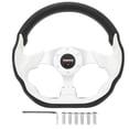thumbnail image 1 of Volant de voiturette de golf 12,5 pouces, universel, 6 trous, remplacement pour E‑Z‑GO TXT et RXV, blanc, 1 of 4
