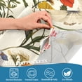 thumbnail image 5 of Yayeee Kitchen Curtains Tier Set of 2 Light Filtering 57"x36" Over Sink Window Panels, Beige Floral, 5 of 7