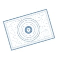 thumbnail image 4 of Alfombrilla para enrollar masa Lámina enrollable de silicona para pastelería Antideslizante Almohadilla para masa de pastelería Accesorio de cocina, Azul kenally HA003381-04, 4 of 7