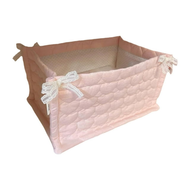 Siruishop Panier de Rangement Grande Capacité Organisateur Rectangulaire Mignon pour Intérieur Style Maison