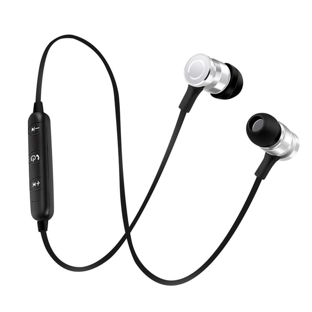 Auriculares Inalámbricos Bluetooth Con Micrófono Deportivo Para Manos Plata Baoblaze Auricular
