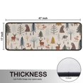 thumbnail image 5 of Kitchen Rugs Sets Of 2,Beige Christmas Forest Animal Pattern Anti Fatigue Kitchen Mat Rugs Non Slip Washable,Decorative Kitchen Floor Mats for Kitchen,Sink,Laundry,17"x47"+17"x47", 5 of 5